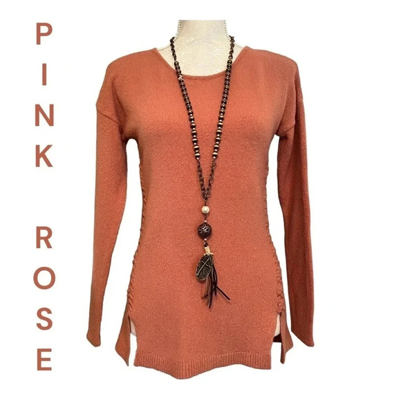 Pink Rose Light Peach Sweater‎ - Size XS - Picture 1 of 11